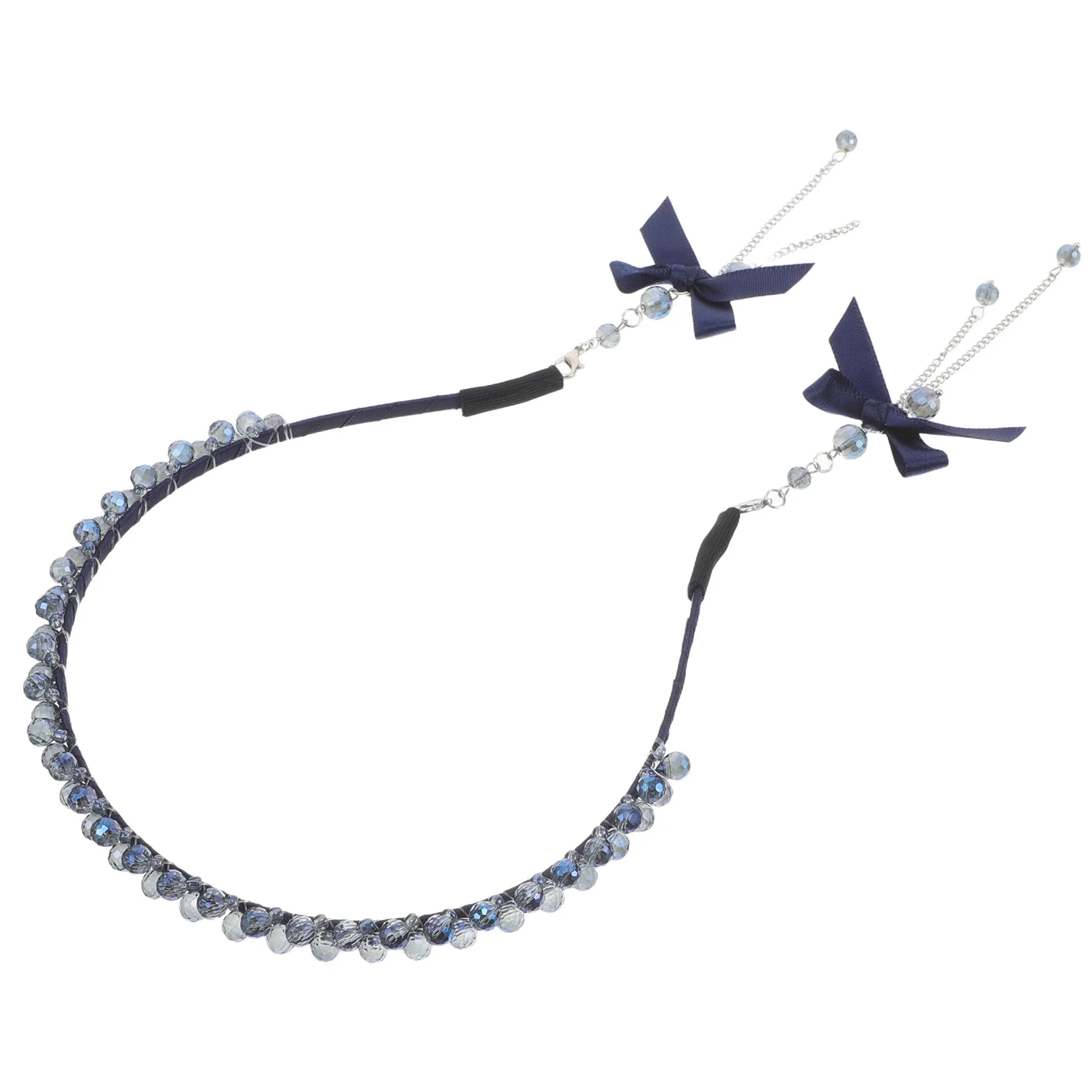 

Bridal Tassel Hair Chain Headband Rhinestone Fashion Hair Accessories Women Wedding Party Grip Headbands for Women