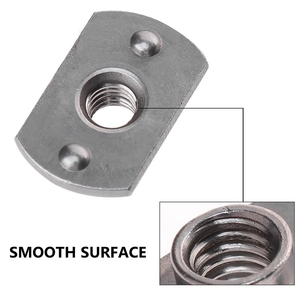 15 قطعة T-المكسرات الملحومة M6 الكربون الصلب الشق المحملة الجوز لآلات الأثاث الخشبي دائم السحابات الأجهزة والتجهيزات #2
