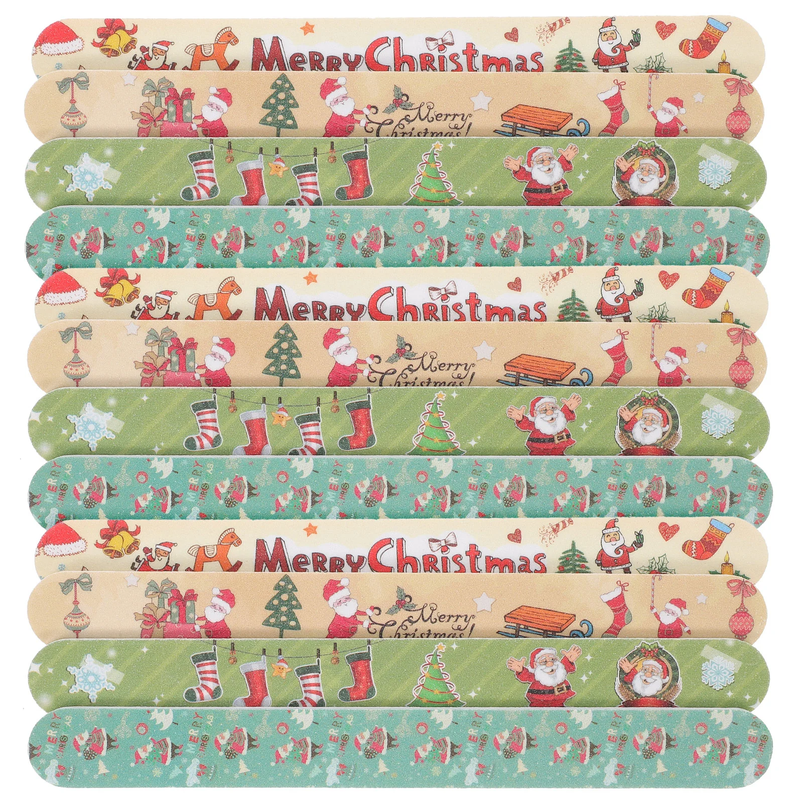 

Xmas Nail Files Colorful Nail Files and Buffers Manicure File Set Double Sided Nail File Christmas