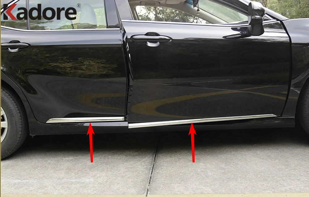 

Side Door Body Trim For Toyota Camry 70 2017 2018 2019 2020 2021 2022 2023 Chrome Door Streamer Molding Strip Car Accessories