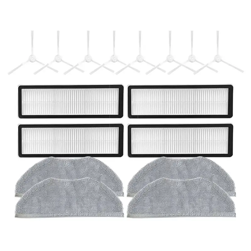 Mop Cloth Side Brush HEPA Filter Replacement For Robot Vacuum S10T STFCR01SZ Anti-Winding Sweeping And Mopping