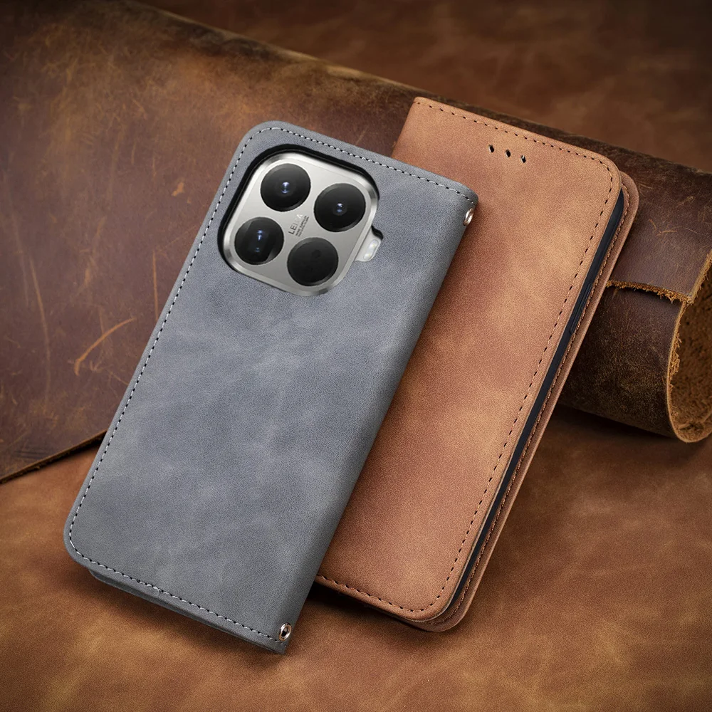 FitBAG Beat Smaragd Handytasche Für Xiaomi 17 Ultra – Echtleder Nappa, Microfaser-Inlay, Mit Reinigungsfunktion, Made In Germany