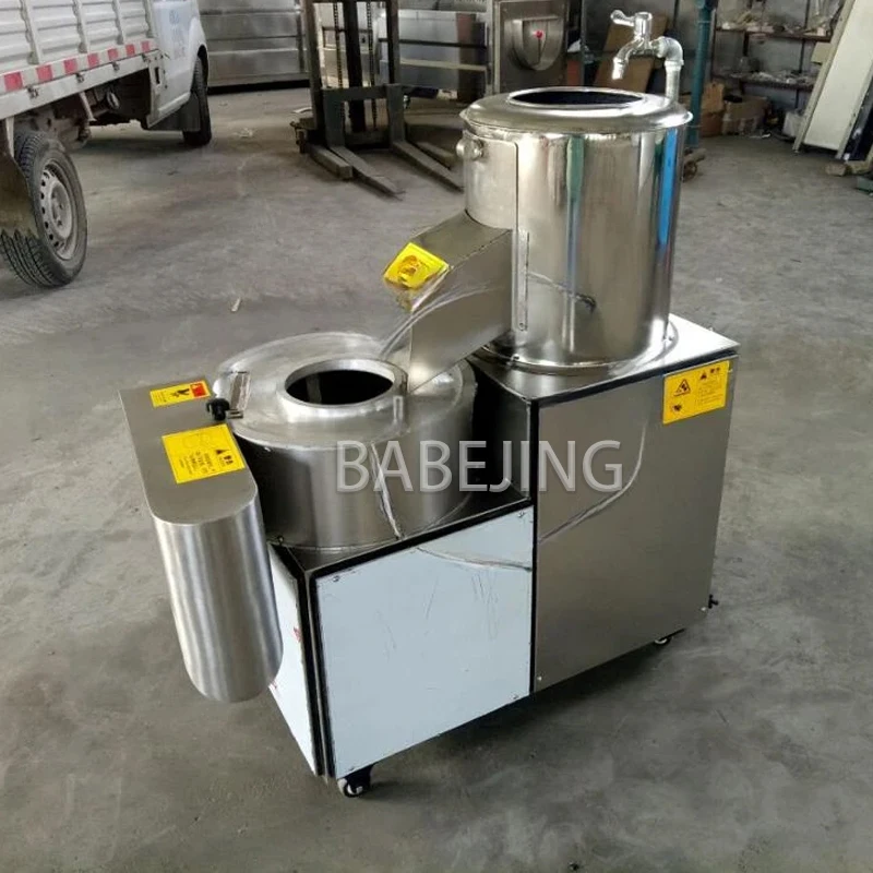BABEJING Fully Automatic Potato Cleaning And Peeling Machine, Taro And Potato Slicing Machine