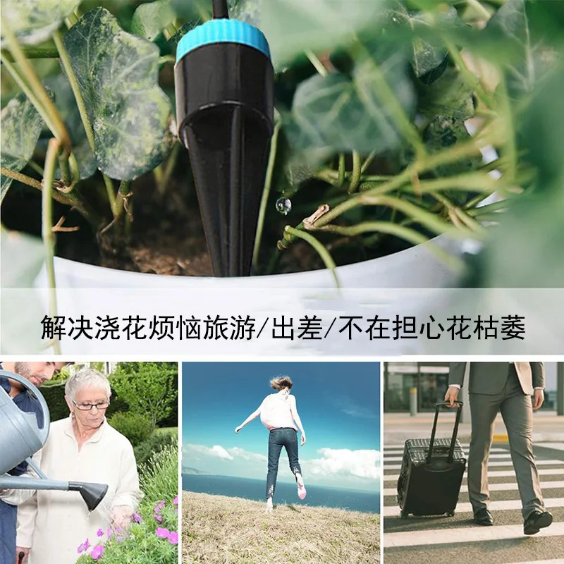 Drip Irrigation Kit Plant Watering System Adjustable Micro Irrigation Water-Saving System For Garden Greenhouse Pot Plants