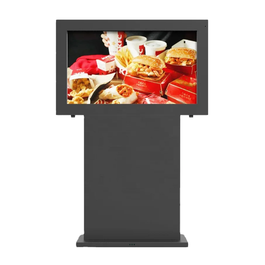 Waterproof Horizontal Screen Vertical Touch Monitor Outdoor 55 Inch 4K Floor Standing LCD Android Video Wall Advertising
