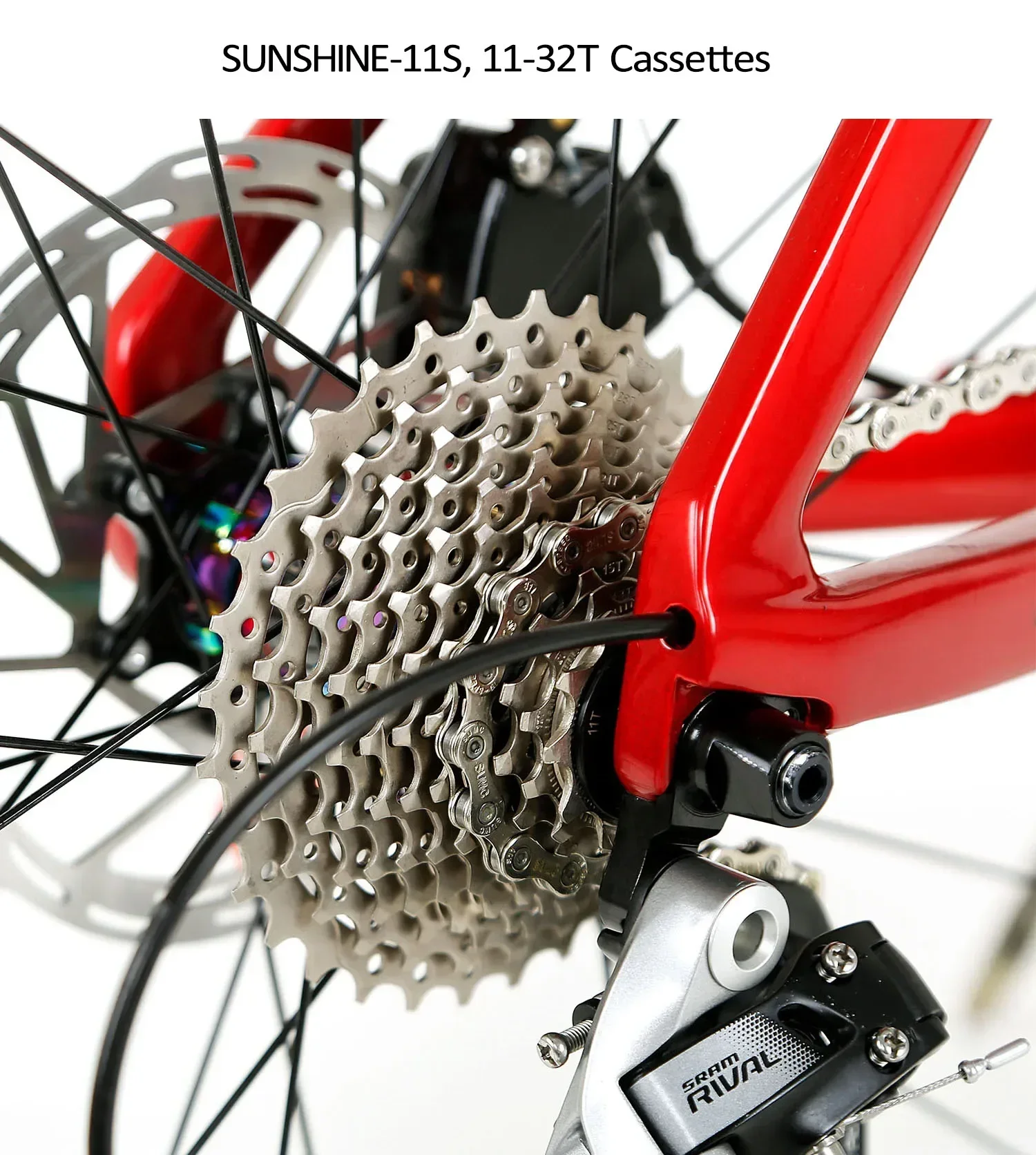 2026 New Design Rival 22 Speed Cycle Cycling Bike Full Carbon Fiber Frame Road Gravel Bike Carbon Frame Road Gravel Bike Cycle view 6