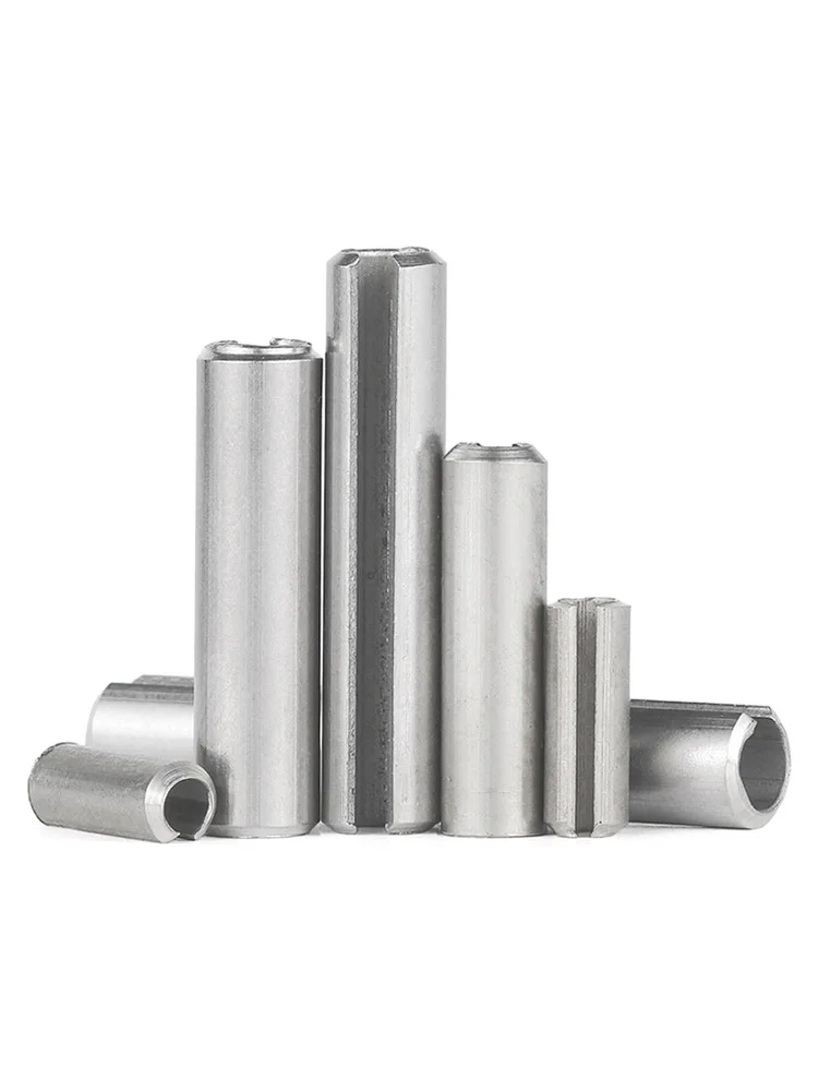 M1.5 M2 M2.5 M3 M4 -M12 304 Stainless Steel Spring Pins Cylindrical Elastic Open Dowel Pins Roll Pin Slotted Split Tension Pins