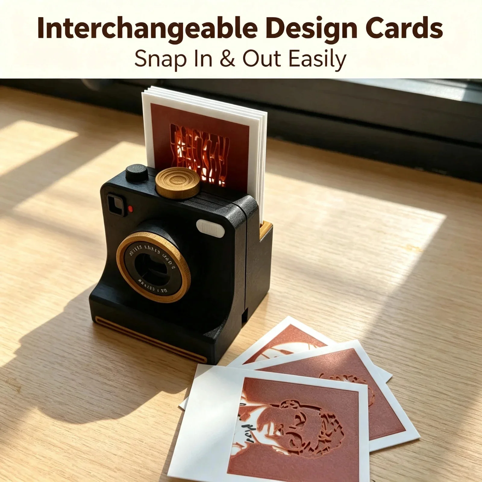 3D Printed Camera Latte Art, Stencil Kit Reusable Coffee Foam, Drawing Template Barista Tool Cafe, Home Decor Gift for Adults