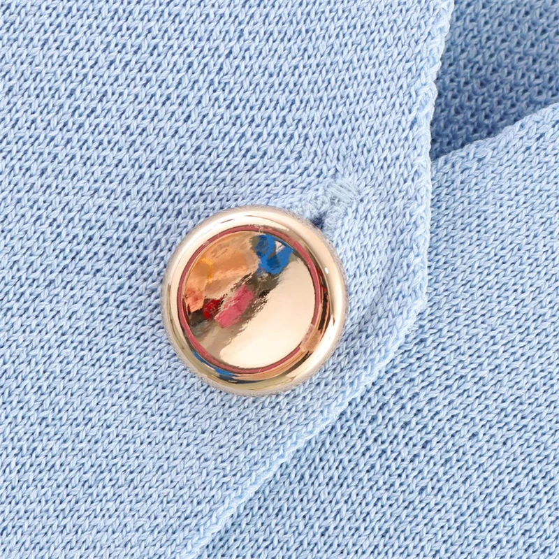 KEYANKETIAN 2025 летний новый женский однобортный вязаный жилет, модный простой стиль, тонкий укороченный топ без рукавов с v-образным вырезом