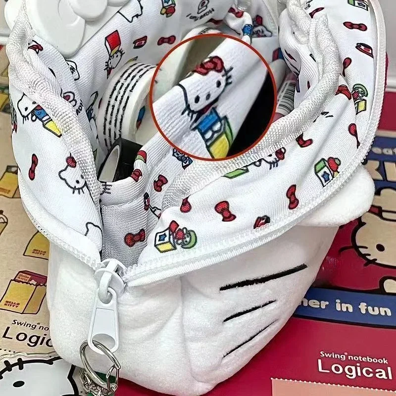 Hello Kitty schattige pluche etui grote capaciteit briefpapier tas Kawaii schattige student meisjes make-up opslag schoolbenodigdheden geschenken