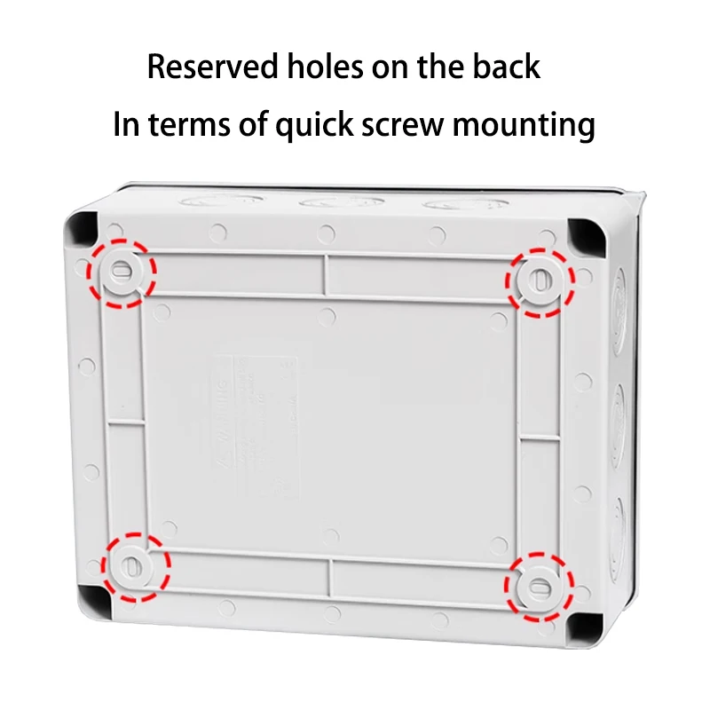 HT Series Junction Box 2/3/5/8/12/15/18/24WAY PC Plastic Outdoor Electrical IP65 Waterproof Distribution Box switch box