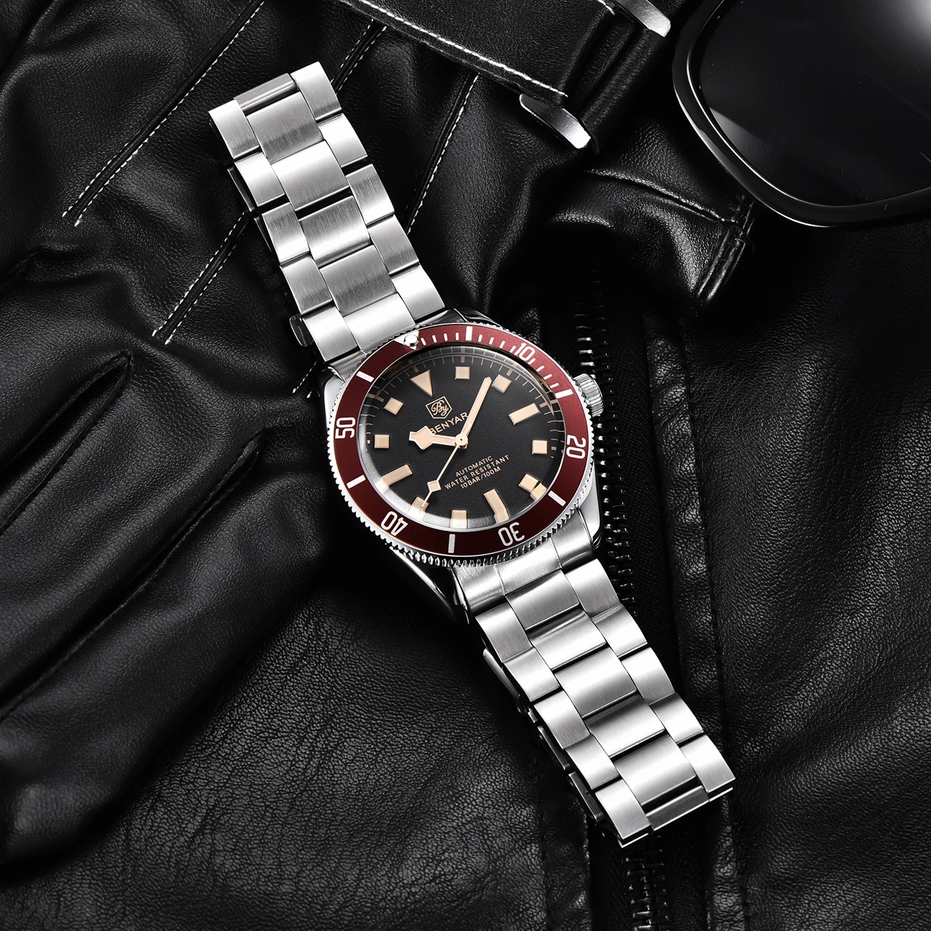 BENYAR New Men's Luxury Automatic Watches Mechanical Business Waterproof Wrist Watch for Men Sports Luminous Men Bracelet 2025 - view 2