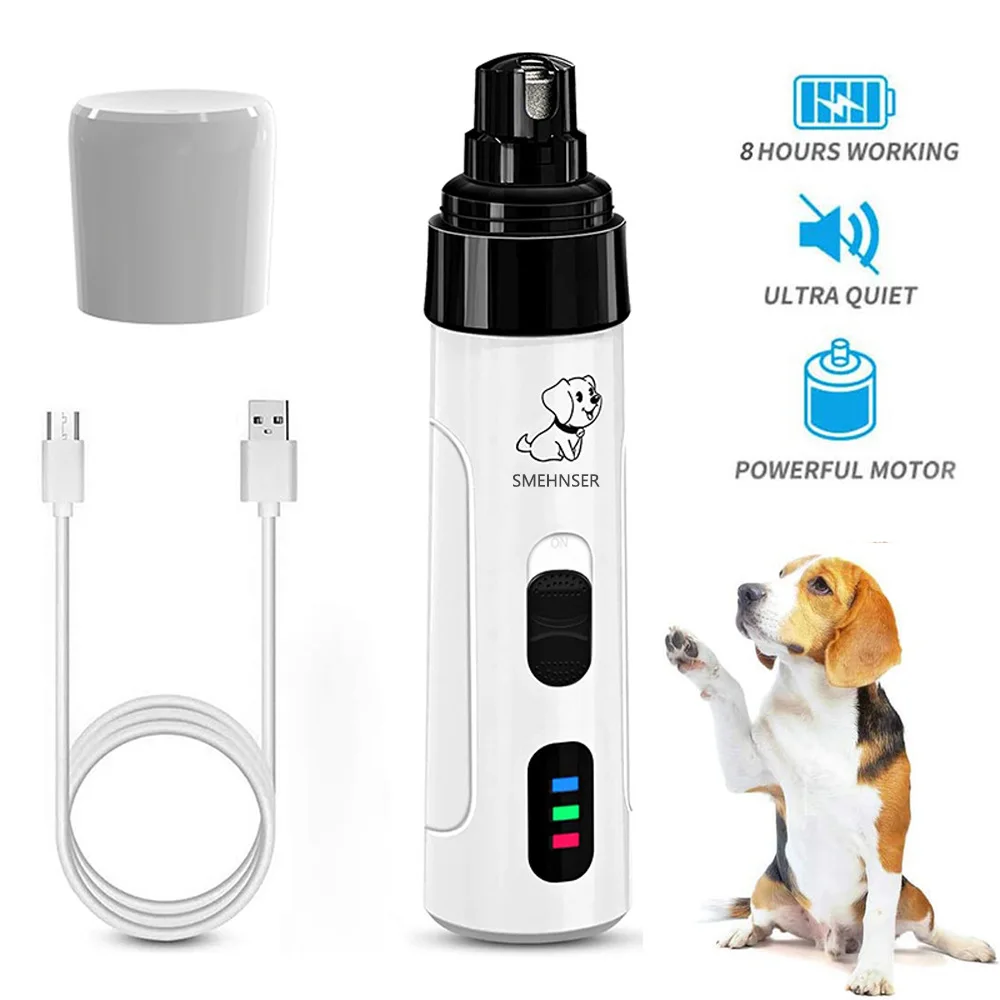 Pet Nail Clipper Rechargeable Paw Nail Trimmer Cutter Electric Nail Grinder for Dogs Grooming Trimmer Cat Claws Grinding