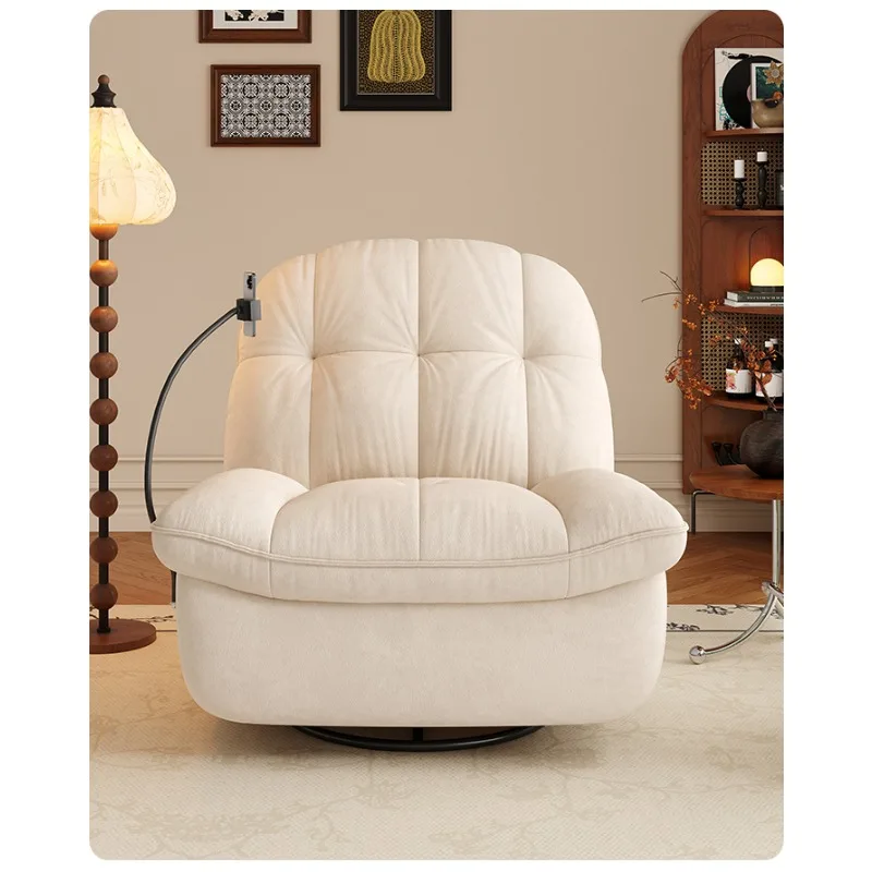 

Single sofa fabric living room study balcony electric sofa chair multi-functional rocking chair sofa