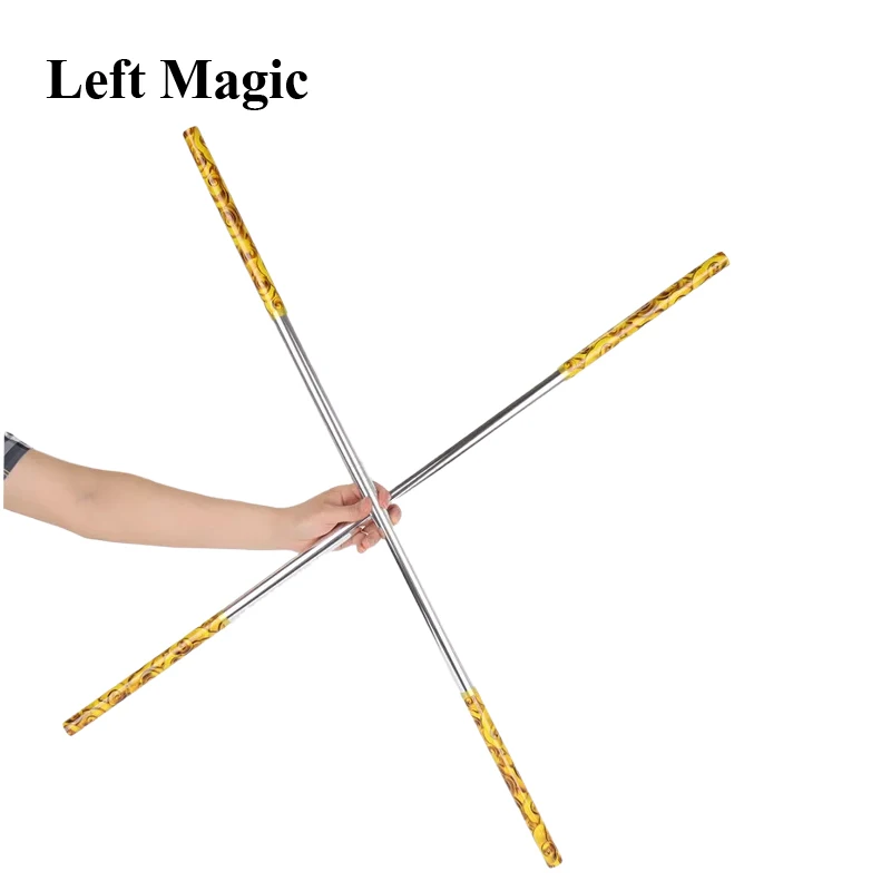 1 pc 100cm plastic Appearing Cane Elastic Rod Magic Tricks Wand Telescopic Magic Props Halloween Toy Stage Magic Show Props