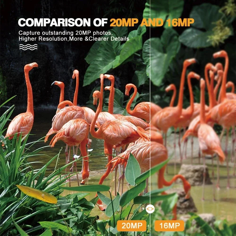 Mini Hunting Trail Camera 20MP 1080P Waterproof IP65 PIR Infrared Night Vision Wildlife Cam Surveillance Tracking Monitor Camera