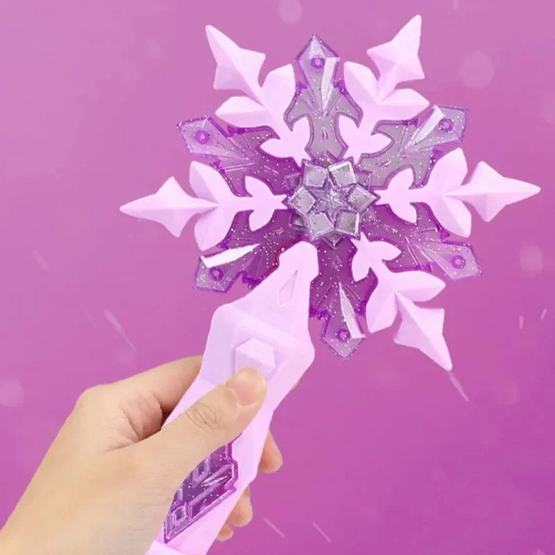 핫 세일 냉동 눈꽃 막대기 소리와 빛이 나는 코스프레 소품 발광 장난감 엘사 소녀 공주 크리스마스 할로윈 선물