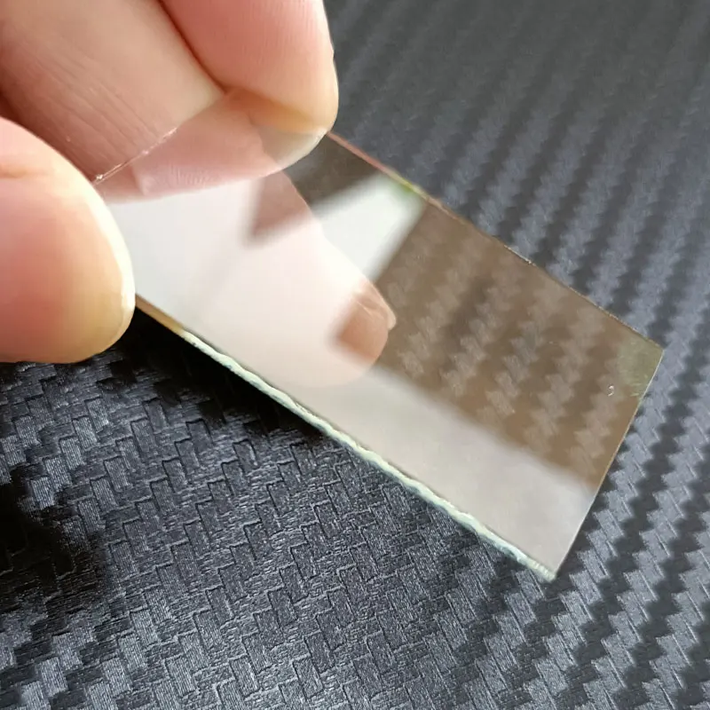 10szt 50x50x1.2mm Optyczny rozświetlacz wiązki Lustro Półprzezroczyste półodblaskowe szkło Teleprompter Rozdzielacz wiązki Galss Płyta Pryzmat
