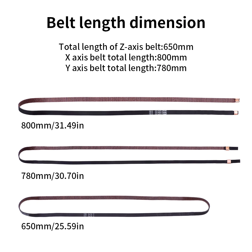 Für Anycubic Kobra 3 Combo Synchronriemen X-Achse Y-Achse Z-Achse 6 mm/8 mm Breite Gürtel Hochwertige 3D-Druckerteile für Kobra 3 – Detail 4