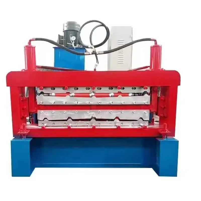 Aluminum Steel Sheet Housing Construction Zinc Roofing Sheet Tile Making Machine Hydraulic Station Kenyan Suppliers 15 M/min