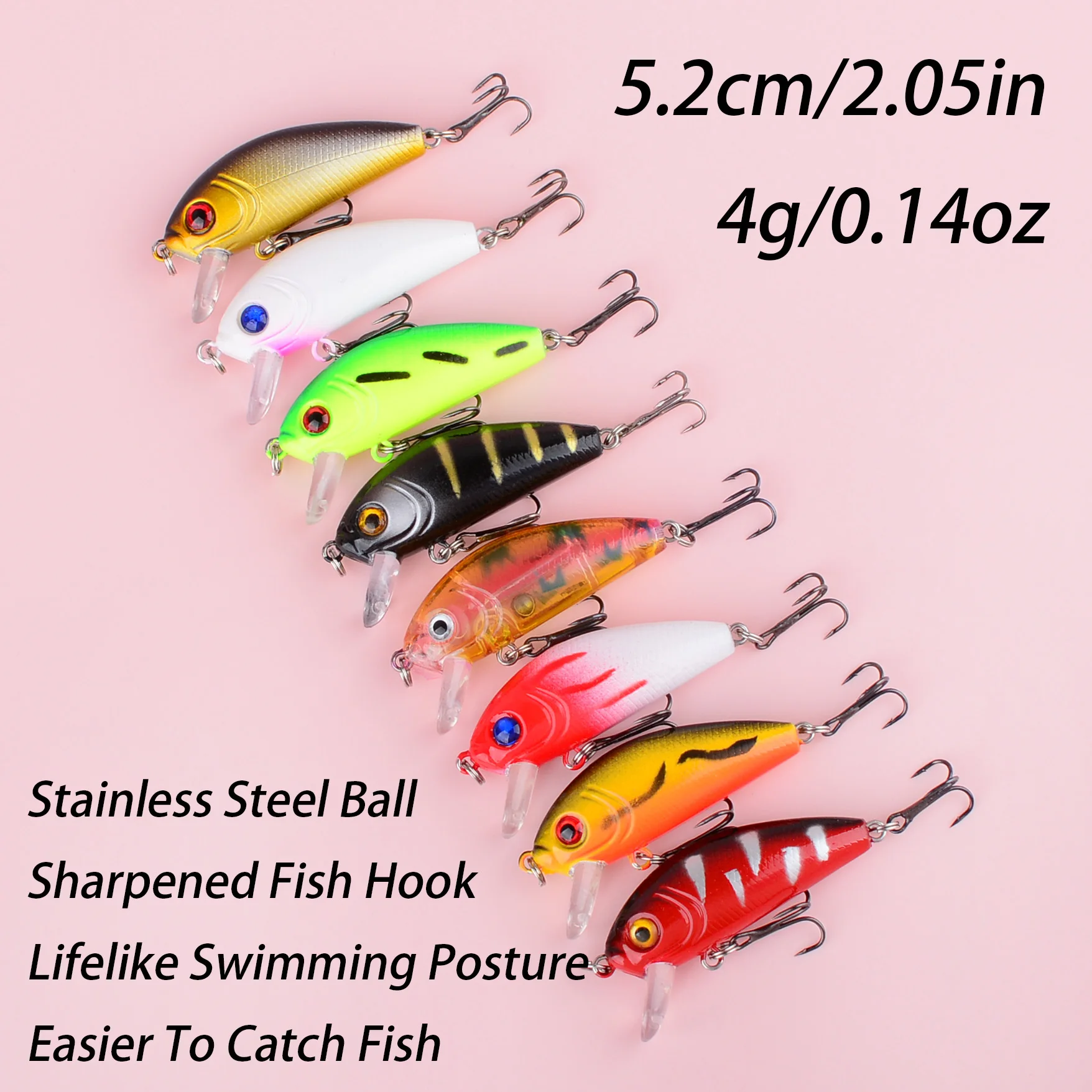 Minnow Wobbler Superficie para Lucio, Lubina y Carpa - imagen 2