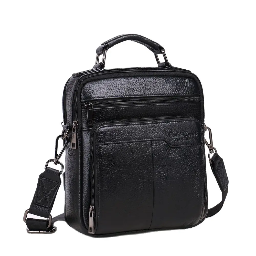 Imagem -03 - Meigardass Bolsa de Couro Genuíno para Homens Bolsa Casual de Ombro Crossbody para Negócios Bolsa Tote de Ipad