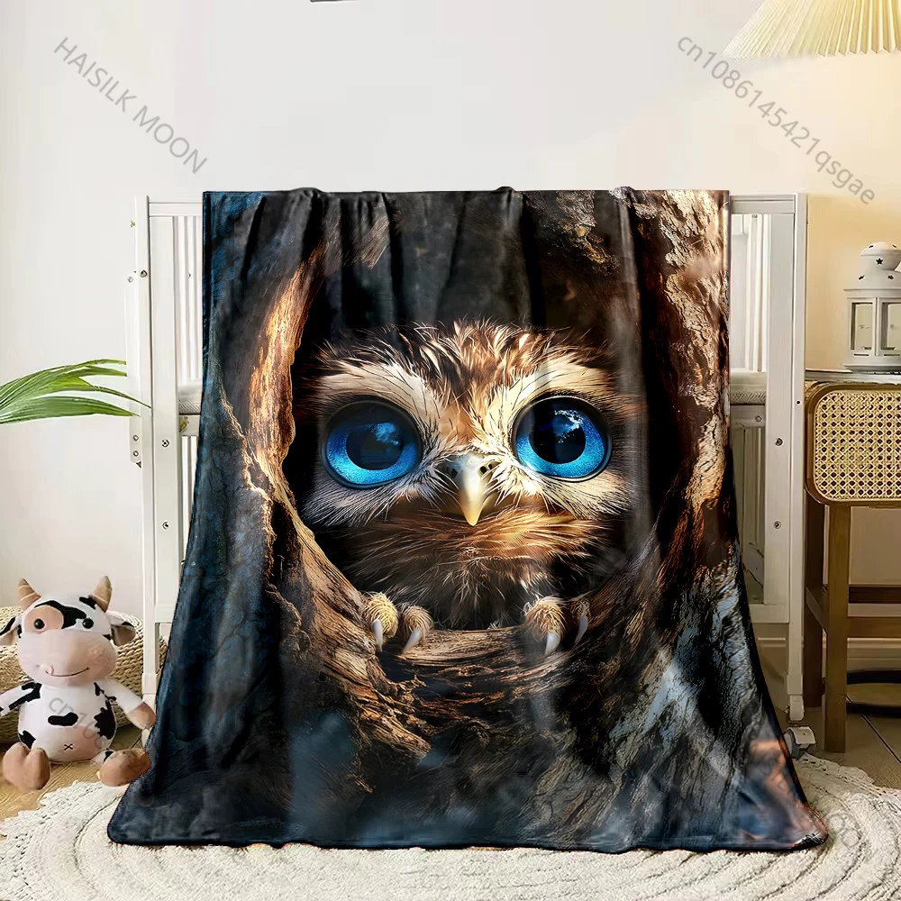 1PC Large hole in a tree trunk  Print Adult Children Warm Blankets Home Travel Car Soft Comfortable Suitable for all seasons