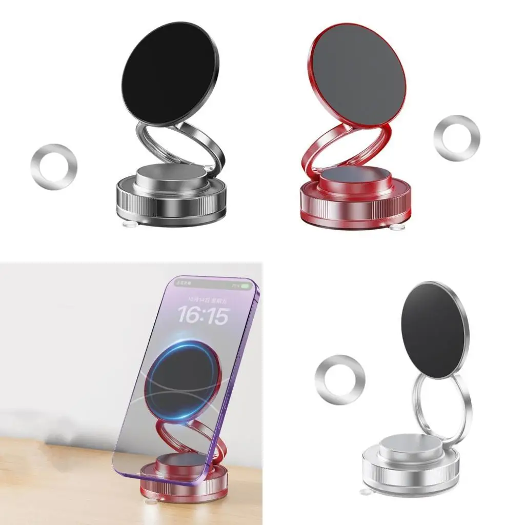 D08B آمنة حامل هاتف السيارة المغناطيسي مع شفط الفراغ للزجاج الأمامي