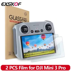 2pcs Protective Film for DJI Mini 3 /3 Pro Mini 4 Pro HD Glass Screen Protector Anti-Scratch Screen Film RC 2 Remote Accessories
