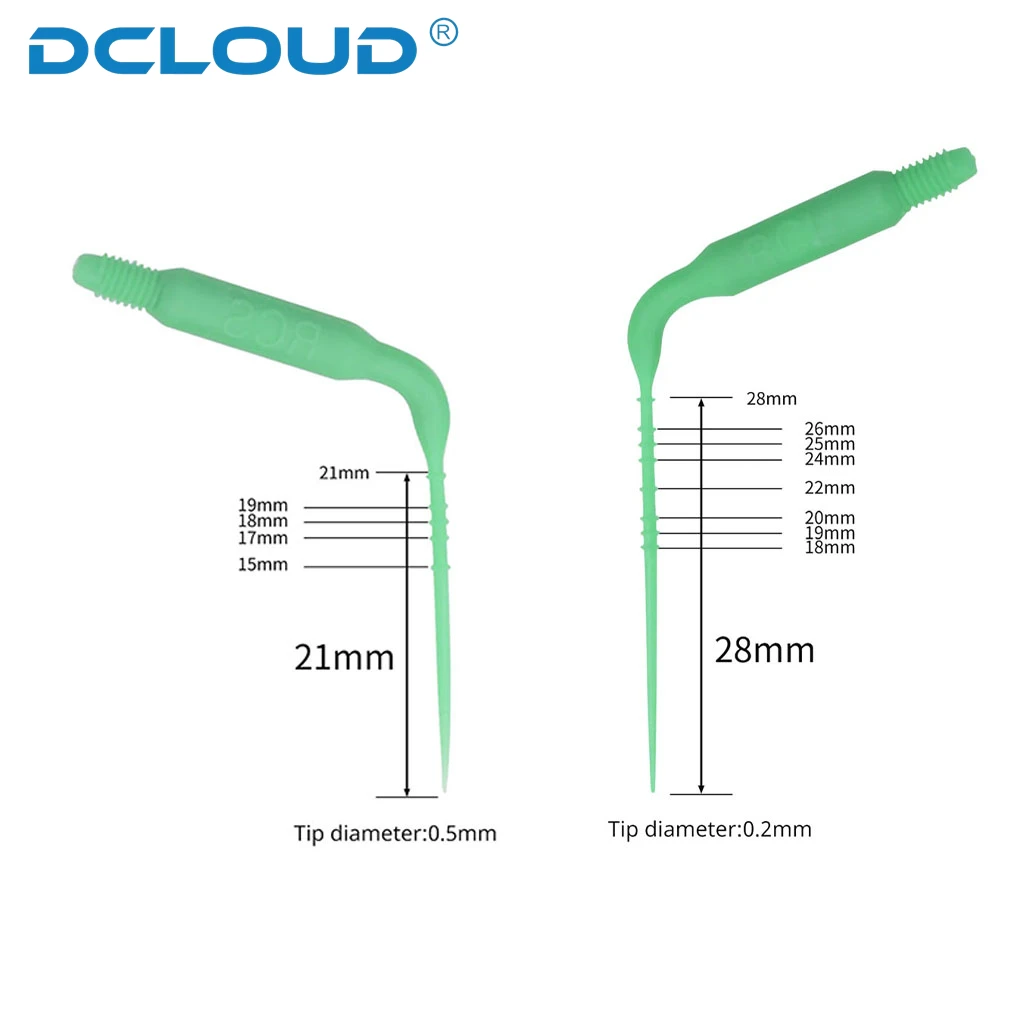 6Pcs/Box Sonic stomatologiczne końcówki do nawadniania z tworzywa sztucznego endodontyczne ultradźwiękowe końcówki do kanałowego fit powietrzny