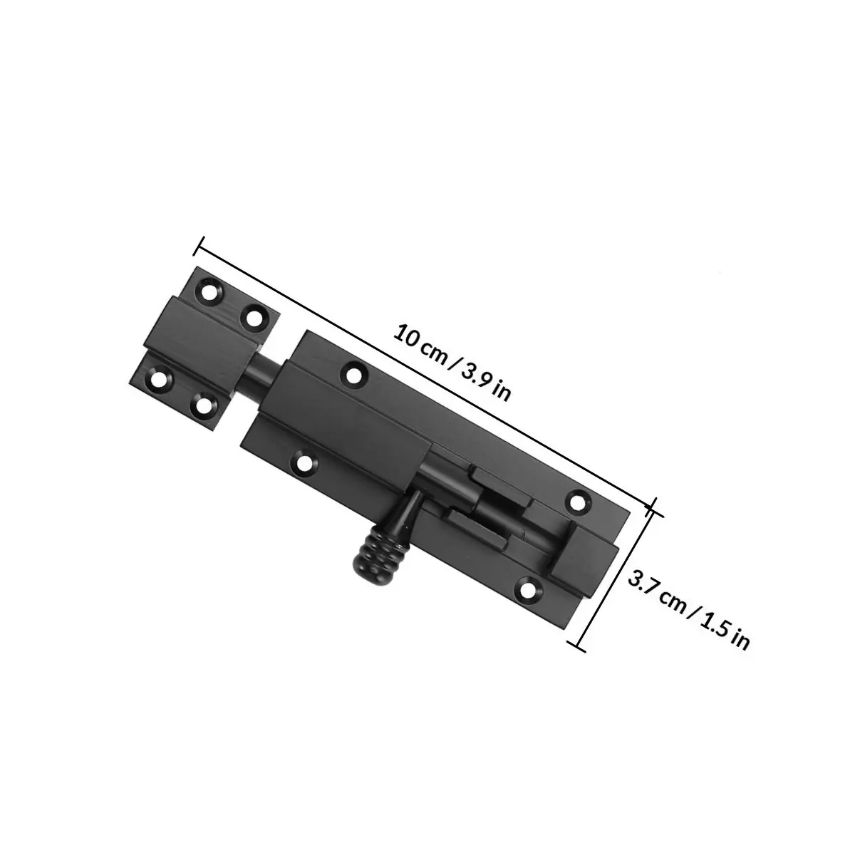 Aluminum Alloy Sliding Barrel Bolt Door Latch Anti-Theft Rust-Resistant Heavy Duty Slide Lock for Doors Windows