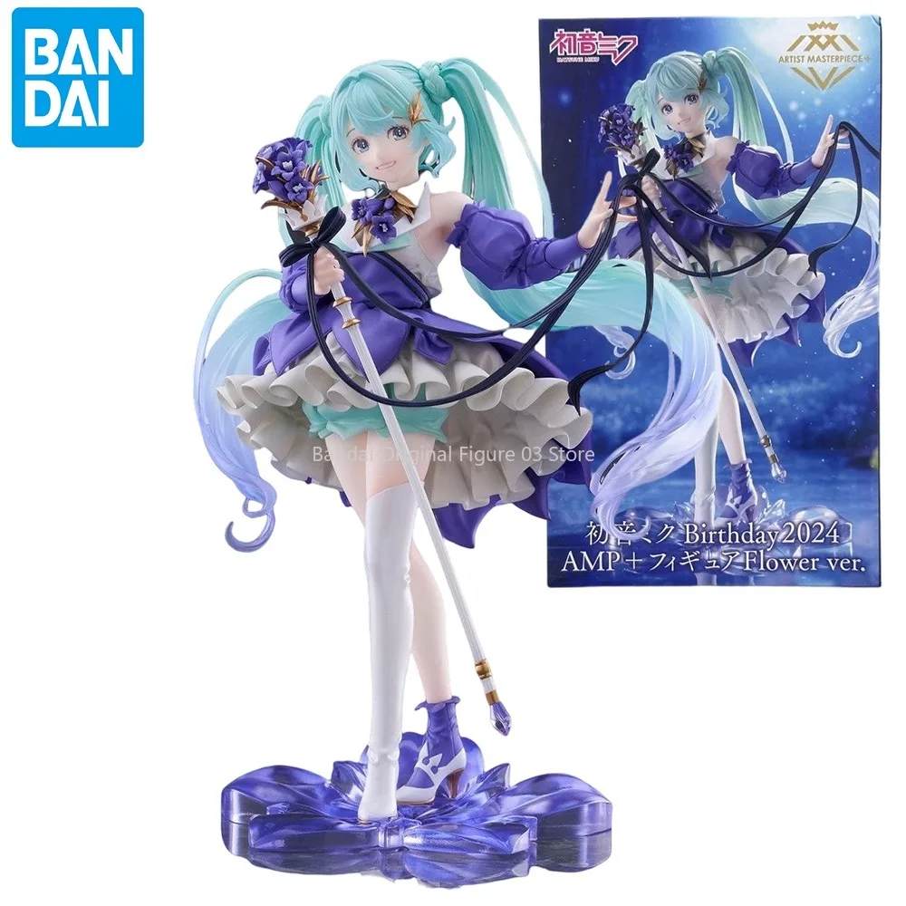 

Original Taito Hatsune Miku Figure Amp 2024 Birthday Flower Ver 21cm Action Figurine Collectible Anime Model Doll Toy Kid Gifts