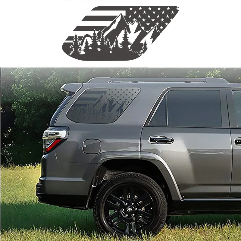 Car side window American flag deep forest decoration sticker cover sticker FOR 4RUNNER external accessories car sticker