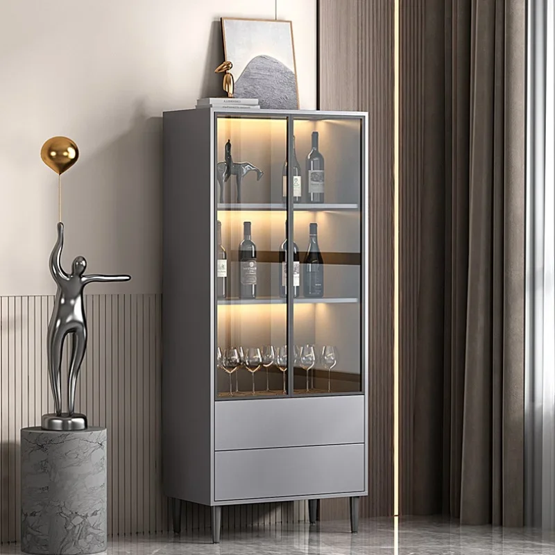 

Storage Home Wine Cabinet Wall Living Room Glass Simplicity Modern Luxury Botellero Vino European Wine Cabinet Furniture QF50JG