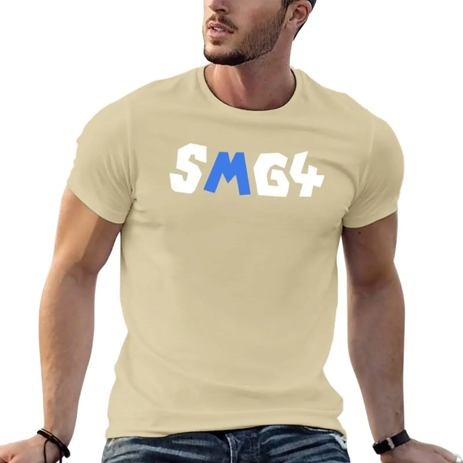 Aesthetic clothing tees for a boy men workout  Smg4 Merch Smg 4 Logo T-Shirt graphic t shirts oversized harajuku cotton tops