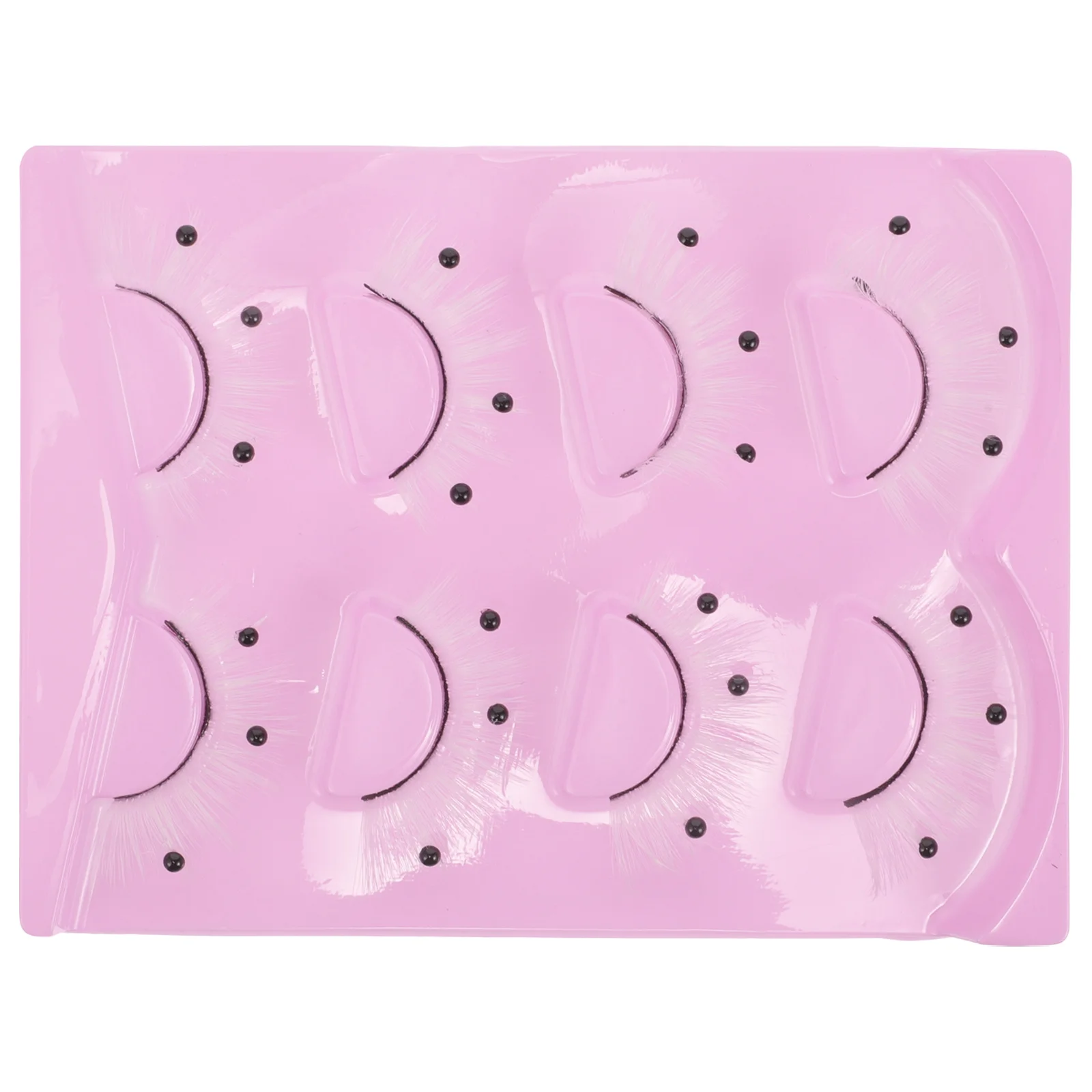 

4Pairs False White Eyelashes Realistic Lash Extensions Festival Stage Makeup Long Glamorous Fake Lashes White Eyelashes