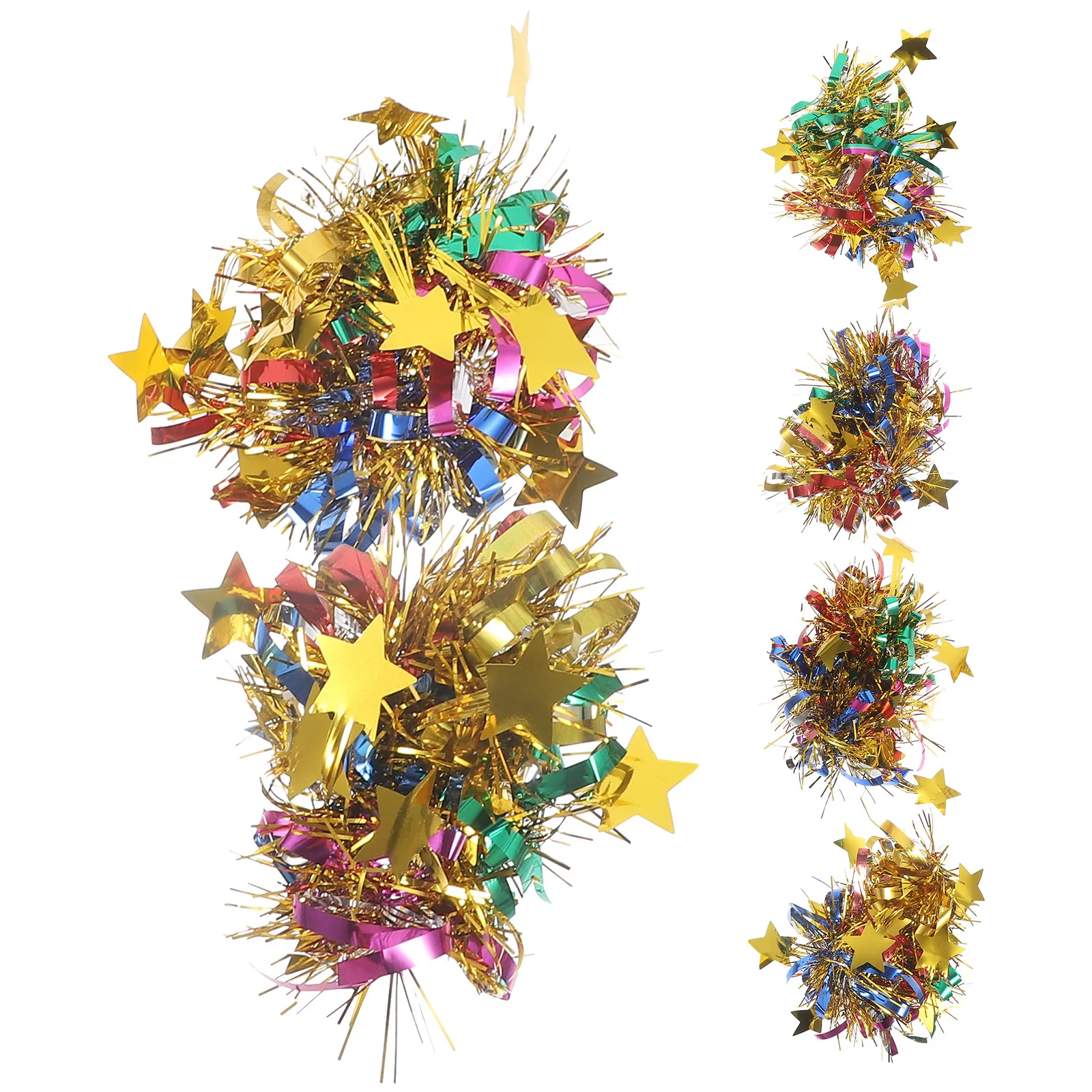 

6Pcs Bright Color Cheerleading Pompoms Durable Wrist Flowers For Kids Sports Props