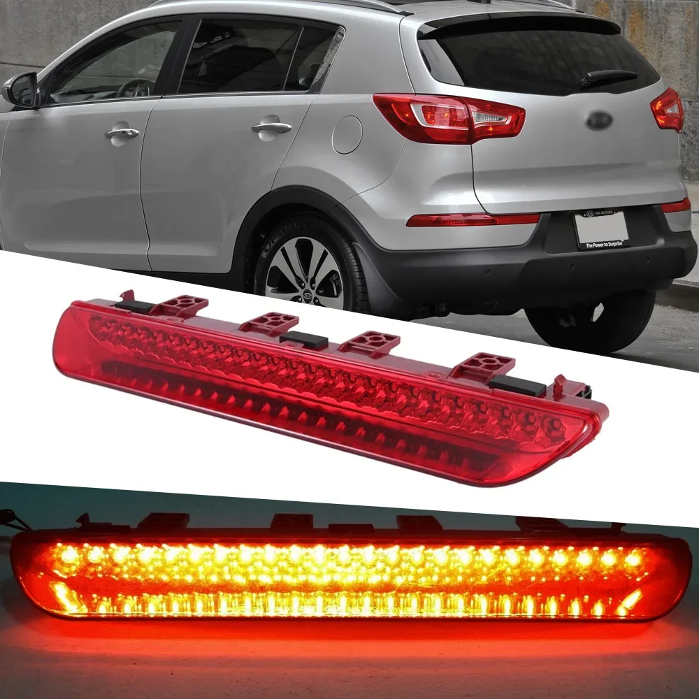 Car Styling 1pcs LED High Mount Third Brake Tail Light Lamp FOR KIA Sportage Specs 2011 2012 2013 2014