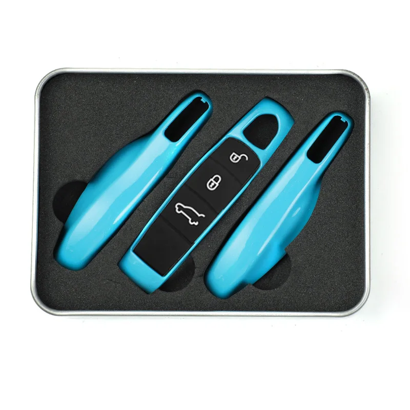 Funda para mando a distancia inteligente de coche, juego de fundas para mando a distancia, para Porsche Panamera Spyder Carrera Macan Boxster Cayman