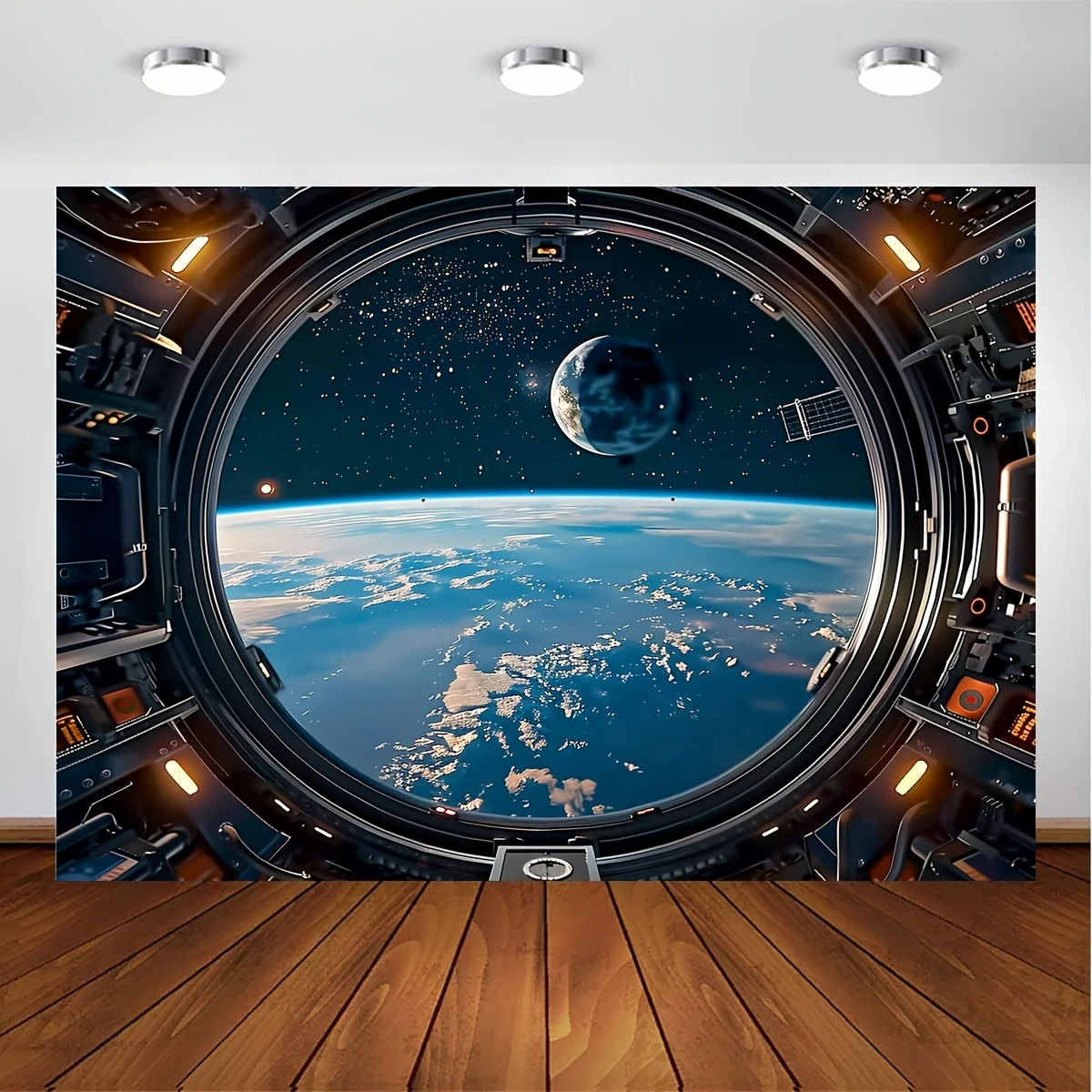 Vibrant Science Fiction Space Planet Tapestry Galaxy Landscape Wall Decor Aesthetic Backdrop for Living Room Bedroom Office