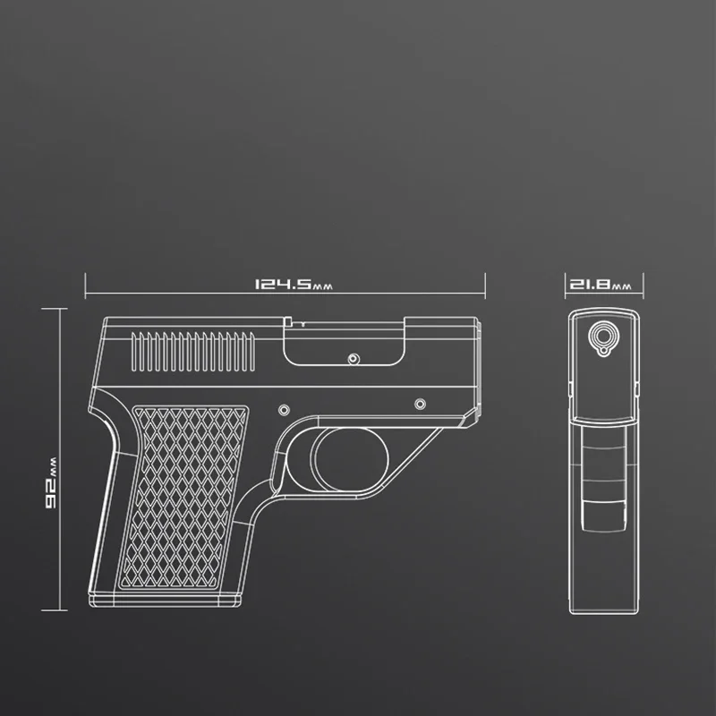 Arma de brinquedo metal à prova vento mais leve pistola de soldagem a gás caixa de cigarro 12 pçs capacidade de cigarro acampamento fumar acessórios armas falsas