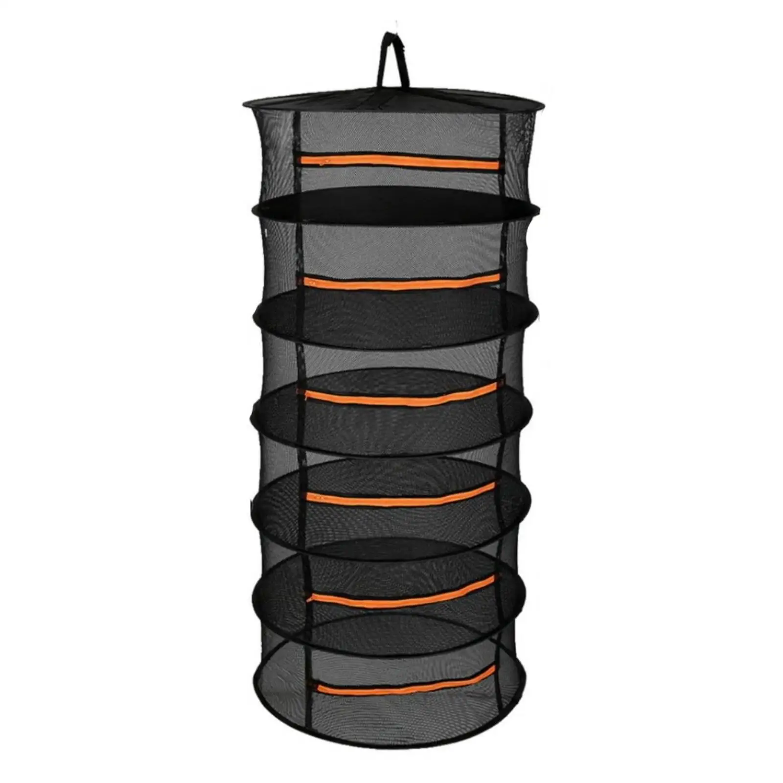 Foldable Nylon Drying Net Basket with Hanging Loop for Plants Storage Rack Shelf 60cm Mesh Ventilated Drying Station