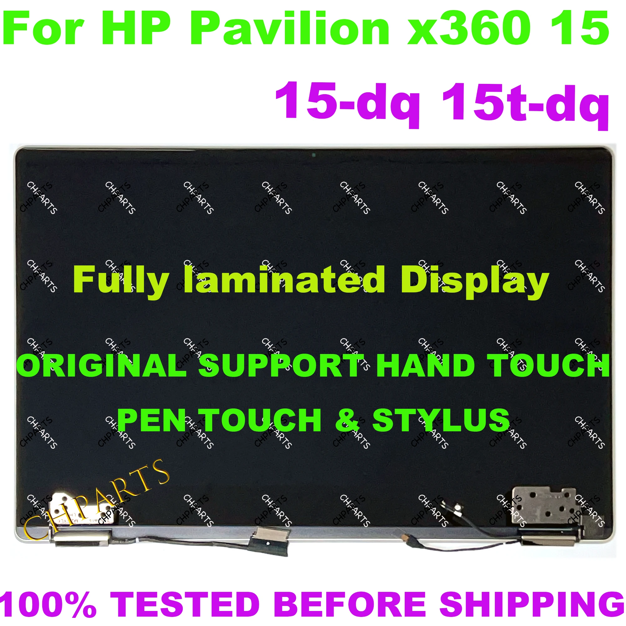 

For HP Pavilion x360 15-DQ 15T-DQ Series Touch Screen LCD Replacement Full Assembly Display 15 dq L51357-001 L51358-001