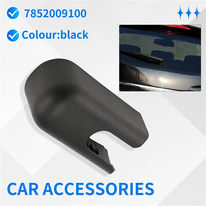 A96E-заднее лобовое стекло, крышка рычага стеклоочистителя, монтажная гайка для Ssangyong Kyron Hatchback 2007-2014, аксессуары, черный