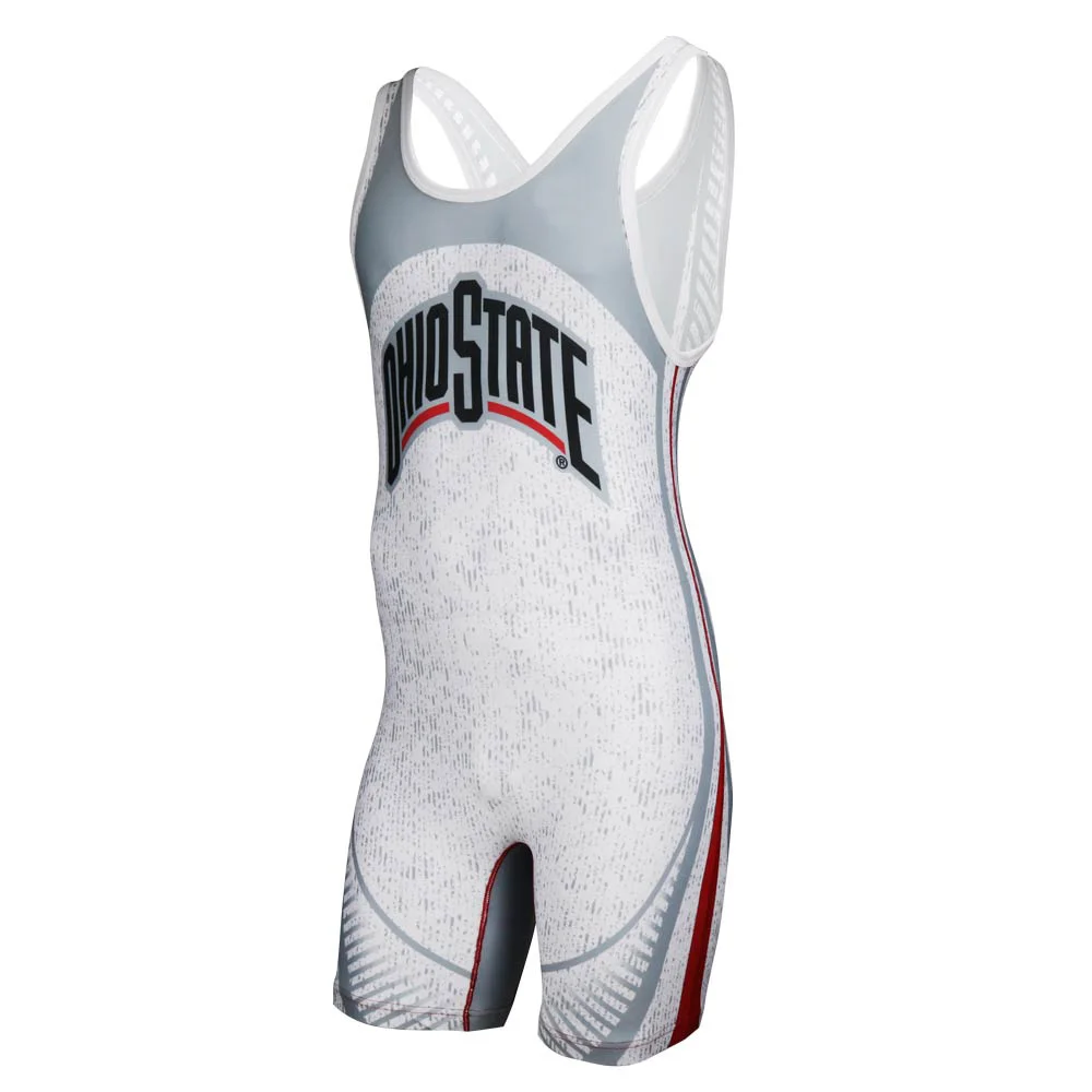 Ohio State Wrestling Singlets Tummy Control Wear Triathlon PowerLifting Clothing Swimming Running Skinsuit Weightlifting Wear