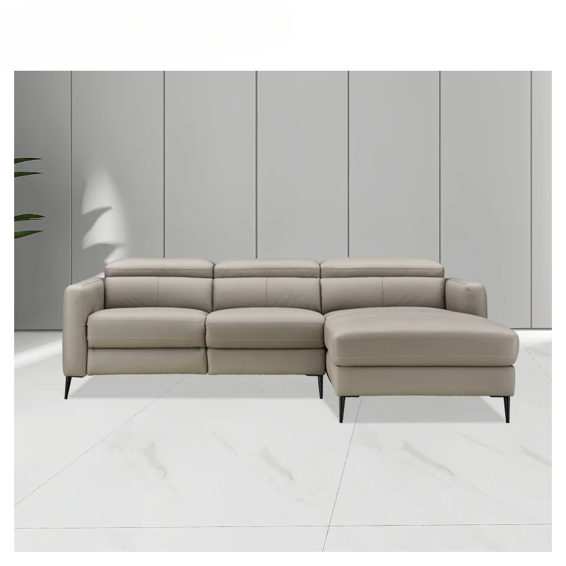 

#Modern Fabric Living Room Sofa European L Shaped Sofa Set Furniture Sectional Sofa Manual Headrest Lounge Couch