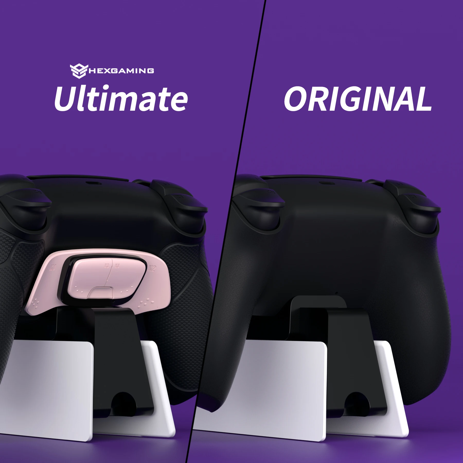 Extremate Black receh Kit Stand ekstensi RiseDock untuk Controller ps5 Charging Dock extremate RISE & RISE4 Remap Kit