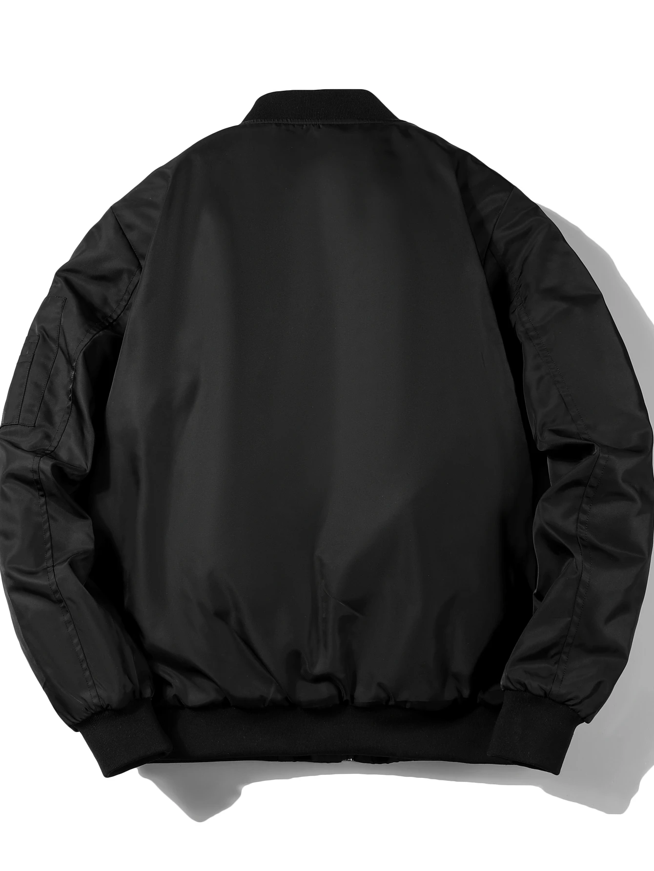 Herren MA-1 Gefütterte Fliegerjacke Warme Gesteppte Orange Innenausstattung Lose Winddichte Streetwear Winter-Oberbekleidung mit Mehreren Taschen – Detail 1