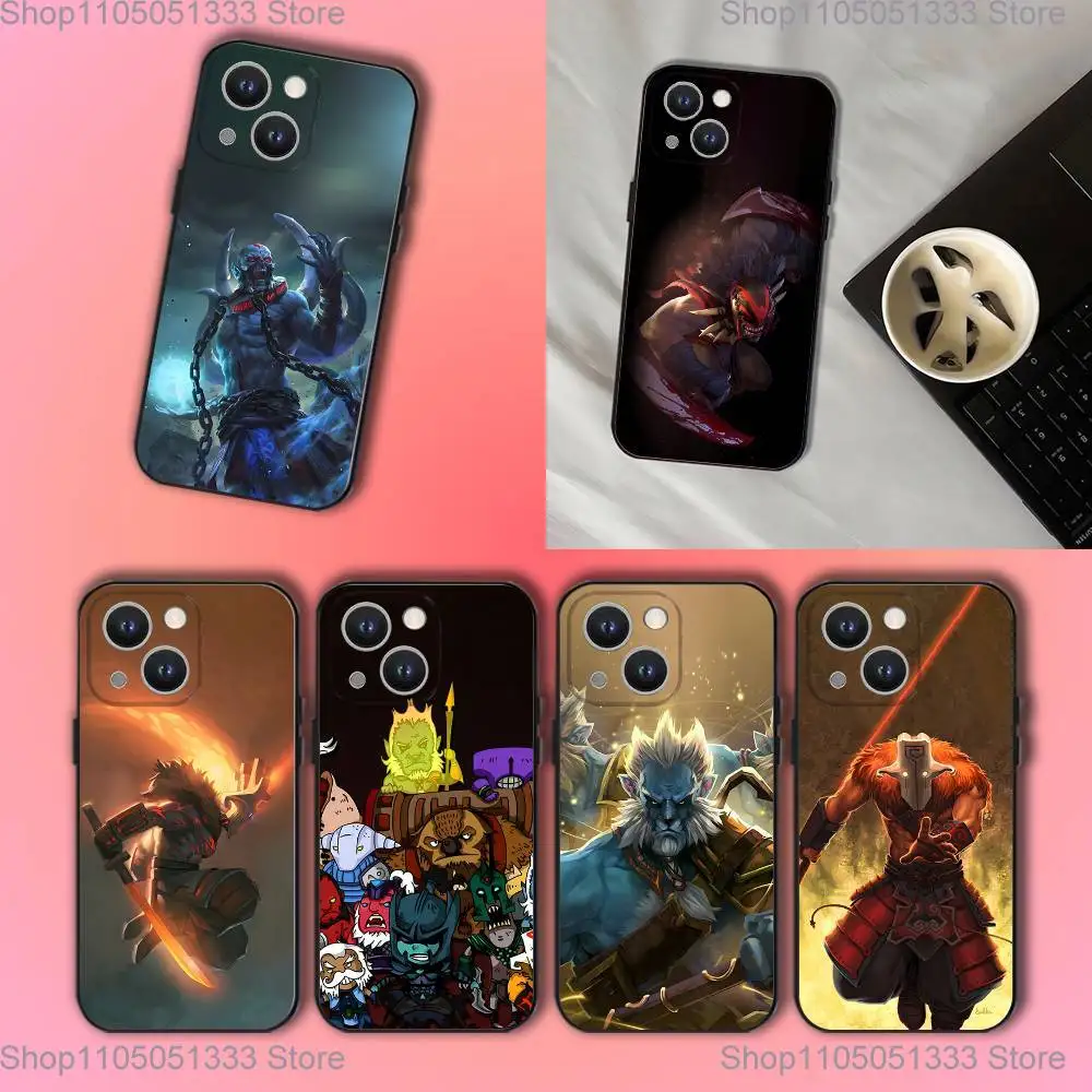 

D-Dota 2 Cool Game Phone Case For iPhone 17,16,15,14,13,12,11,Pro,XS,Max,XR,Plus,E,SE4,Mini Black Soft Cover