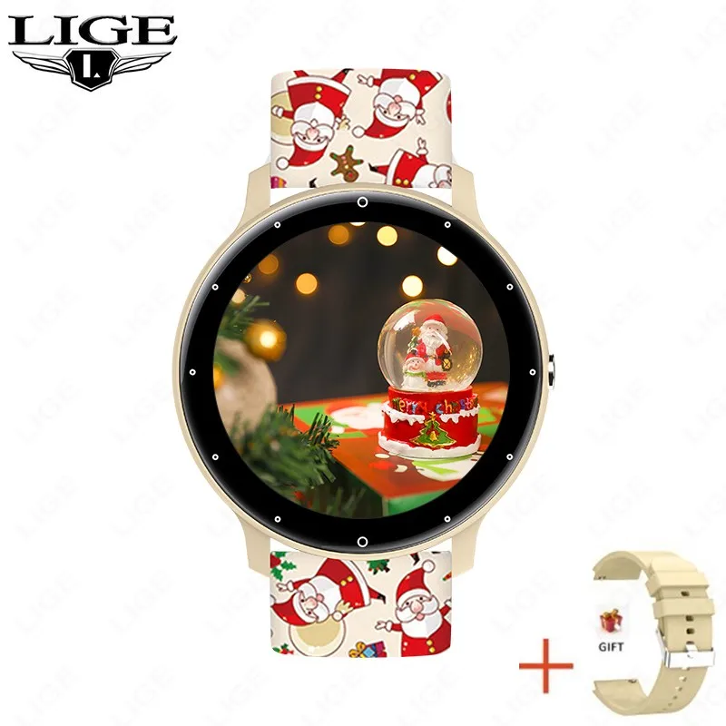 

LIGE Smart Watch Bluetooth Call Watch Sport Fitness Heart Rate Monitoring Blood Oxygen Smartwatch For Christmas Gift IOS Android